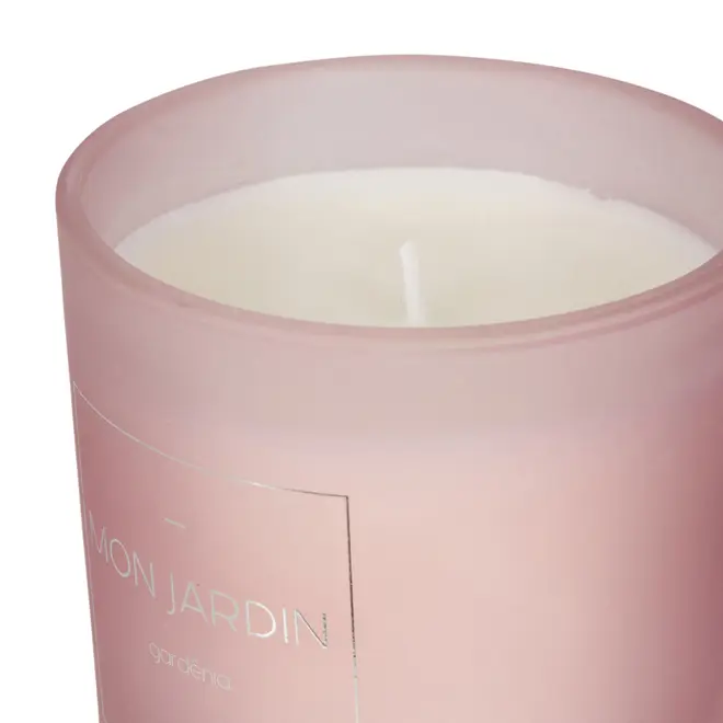VELA PERFUMADA POTE GARDÊNIA MON JARDIN - MALVA/BRANCO - Foto 5