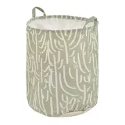 CESTO PARA ROUPAS TÃO LONGE TÃO PERTO - SÁLVIA/NATURAL - Foto 2