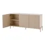 BUFFET 3 PORTAS 1,65 M X 40 CM RIBS - AREIA/AREIA - Foto 4