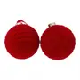 PINGENTE BOLA CORDA 8 CM SANTA ROCKS C/2 - VERMELHO - Foto 2