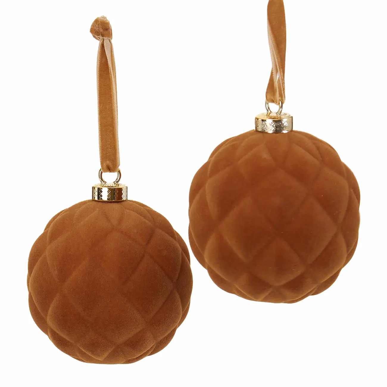 PINGENTE BOLA LOSANGO 8 CM CONJUNTO COM 2 PEÇAS FINE FESTIVITY - DOURADO - Foto 2