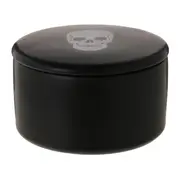 PORTA-ALGODÃO CAVEIRA - PRETO/PRETO FOSCO - Foto 1