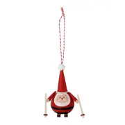 KIT COM 2 PINGENTES NOEL COLORFUN XMAS - VERMELHO/PRETO - Foto 2