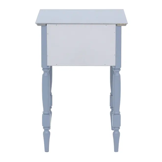 MESA DE CABECEIRA 1 GAVETA CAMPAGNE - BLEU CENDRÉ - Foto 6