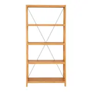 ESTANTE 98 CM X 2 M BEAM - AMÊNDOA/BRANCO - Foto 1