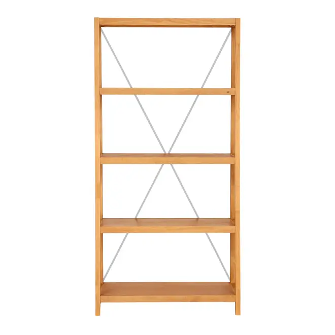 ESTANTE 98 CM X 2 M BEAM - AMÊNDOA/BRANCO - Foto 1