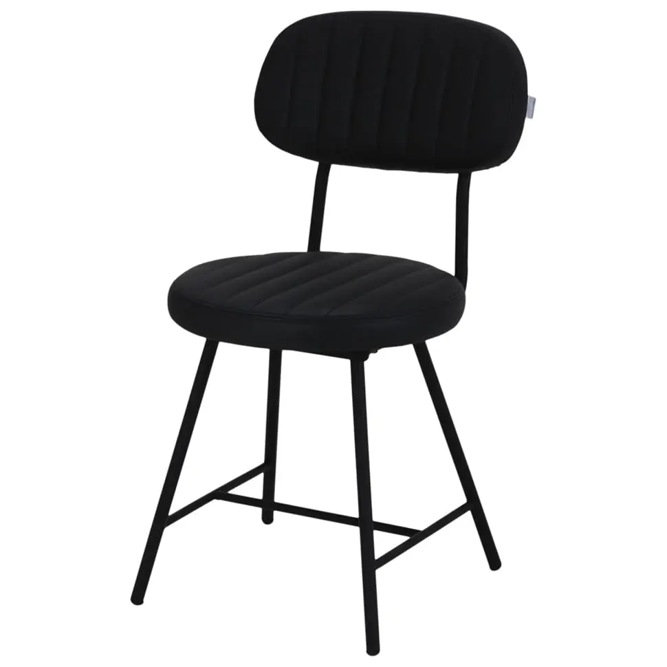 CADEIRA DE JANTAR DINER - PRETO/PRETO - Foto 1