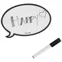 ÍMÃ COM CANETA BALLOON SPEAK - BRANCO/PRETO - Foto 2