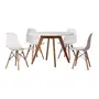 MESA REDONDA COM 4 CADEIRAS TAVE/WOOD