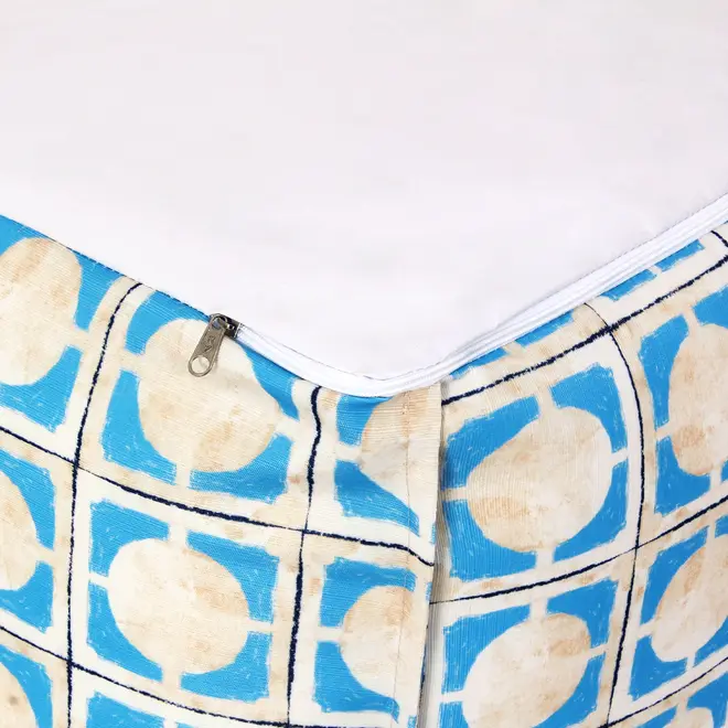 PUFF 90 CM X 45 SAUDADE TROPICAL AZULEJOS - AZUL HISTÓRICO/MULTICOR - Foto 5