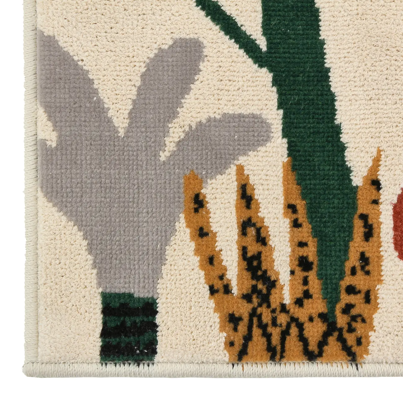 TAPETE 1 M X 1,50 M BICHARADA - OFF WHITE/ MULTICOR - Foto 4