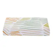 LENÇOL CASAL/QUEEN 2,40 M X 2,50 M TÃO LONGE TÃO PERTO - SÁLVIA/CASCA DE URUCUM - Foto 1