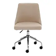 CADEIRA HOME OFFICE DANDY I - CROMADO/BEGE - Foto 2