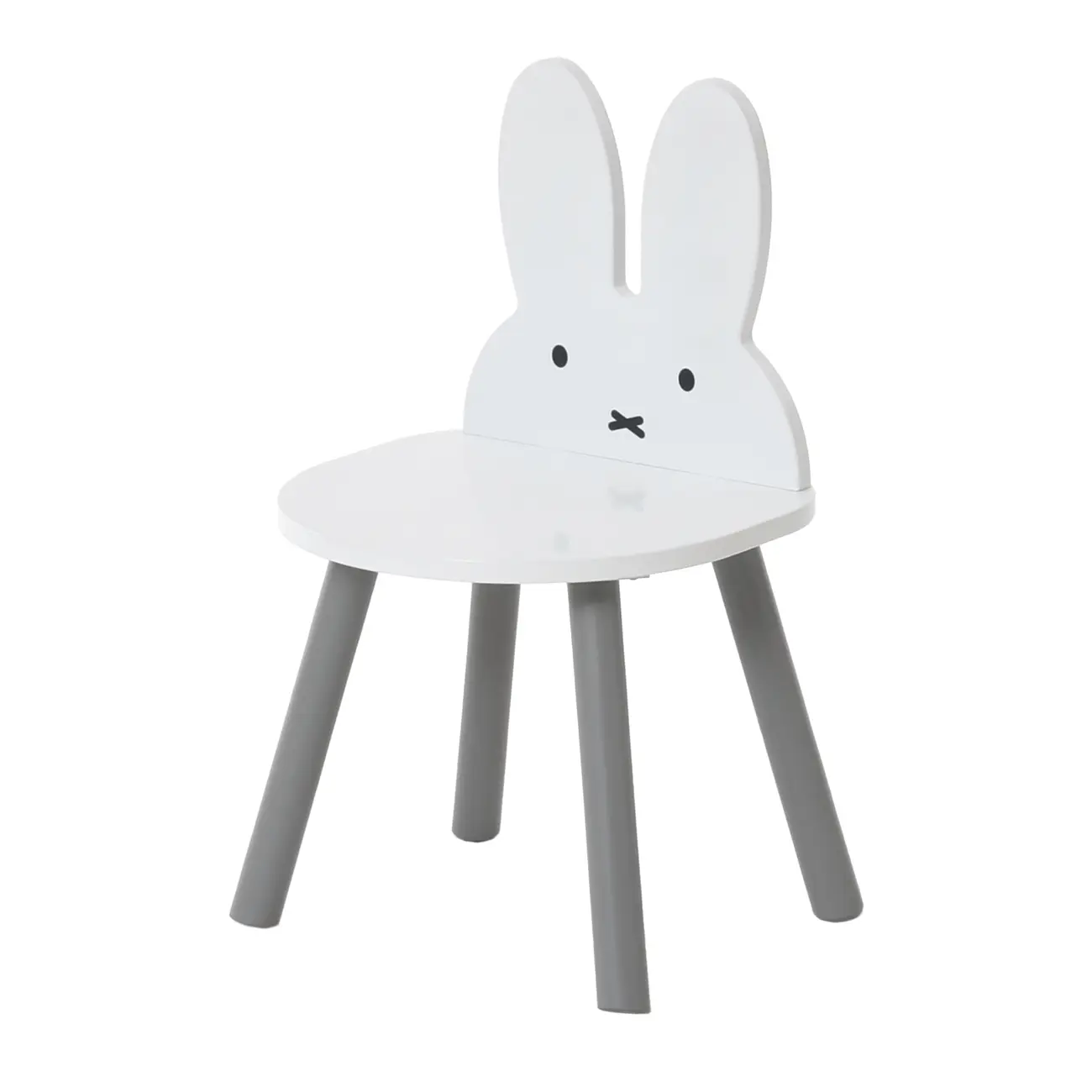 CADEIRA INFANTIL MIFFY - CINZA/BRANCO - Foto 1