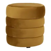 PUFF REDONDO 42 CM PLUMP - DOURADO - Foto 1