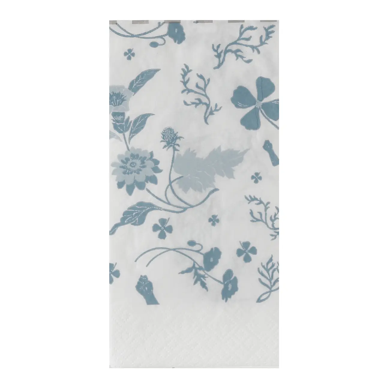 GUARDANAPO 39 CM X 39 CM PACOTE COM 20 PEÇAS BOUQUET XODÓ - BLEU CENDRÉ/BRANCO - Foto 2