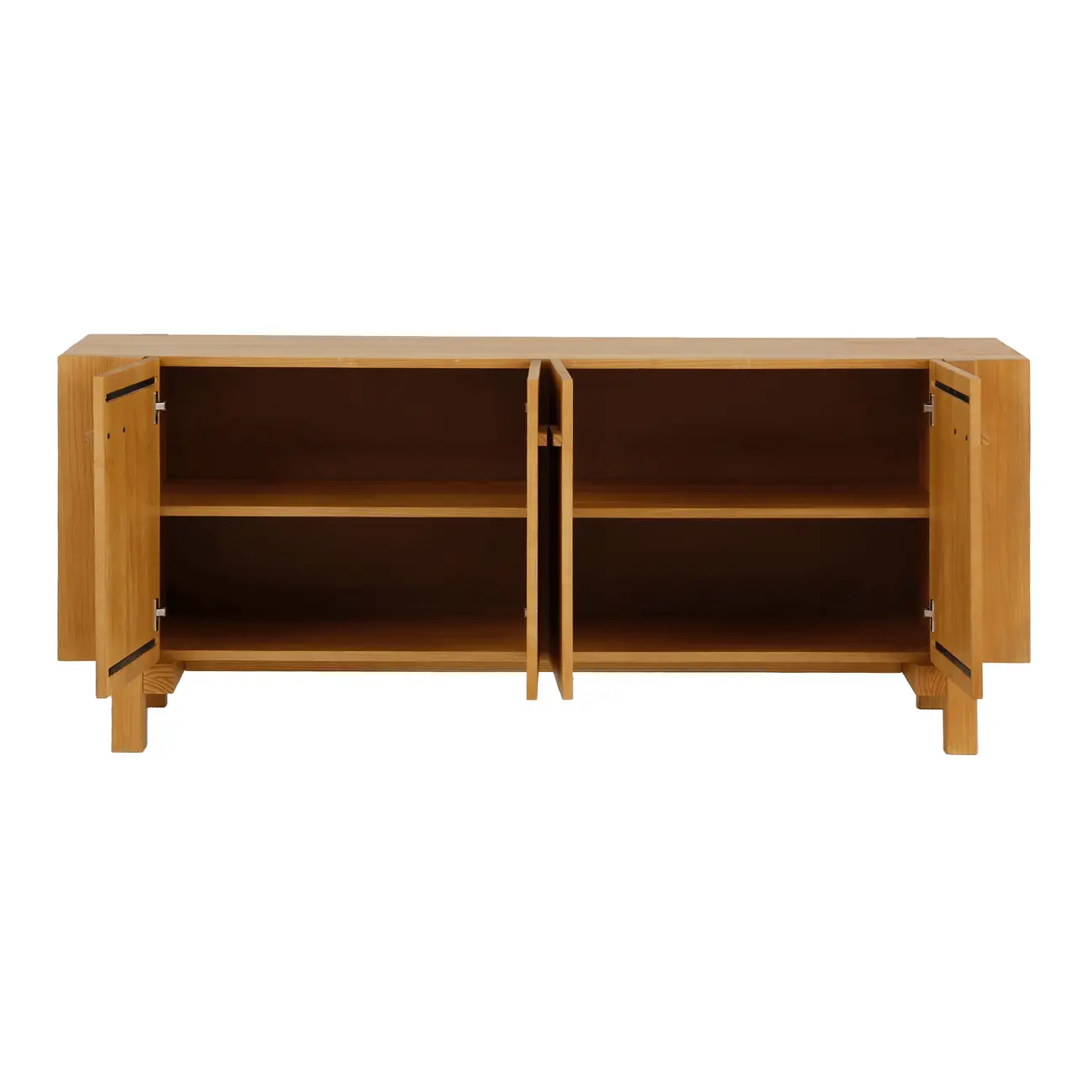BUFFET 4 PORTAS 1,80 M X 45 CM OKIBO - AMÊNDOA - Foto 2