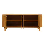 BUFFET 4 PORTAS 1,80 M X 45 CM OKIBO - AMÊNDOA - Foto 2