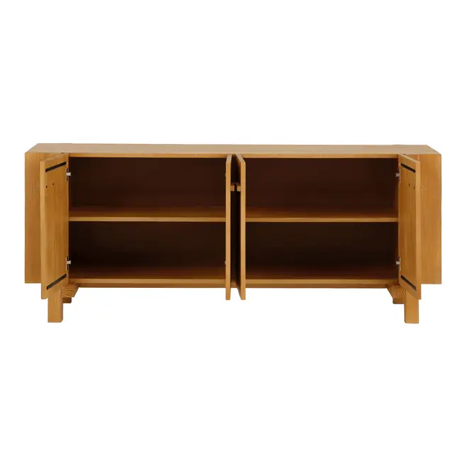 BUFFET 4 PORTAS 1,80 M X 45 CM OKIBO - AMÊNDOA - Foto 2