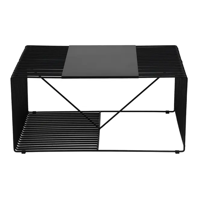 MESA DE CENTRO 83 CM X 57 CM TELMA - PRETO - Foto 1
