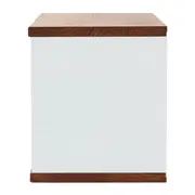 NICHO AÉREO PARA COZINHA 40 CM X 80 CM X 35 CM POAH - BRANCO/NOZES - Foto 3