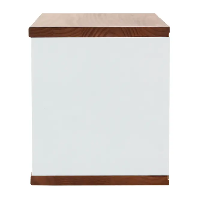 NICHO AÉREO PARA COZINHA 40 CM X 80 CM X 35 CM POAH - BRANCO/NOZES - Foto 3
