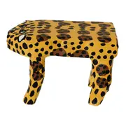 BANCO DECORATIVO PINTADA FILHOTE - AMARELO/PRETO - Foto 2