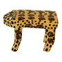 BANCO DECORATIVO PINTADA FILHOTE - AMARELO/PRETO - Foto 2
