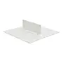 CONJUNTO COM 2 TAMPOS E 1 DIVISÓRIA DE MADEIRA PARA ESTAÇÃO DE TRABALHO DUPLA 1,20 M X 1,30 M METRIC - GRANILITE/BRANCO - Foto 1