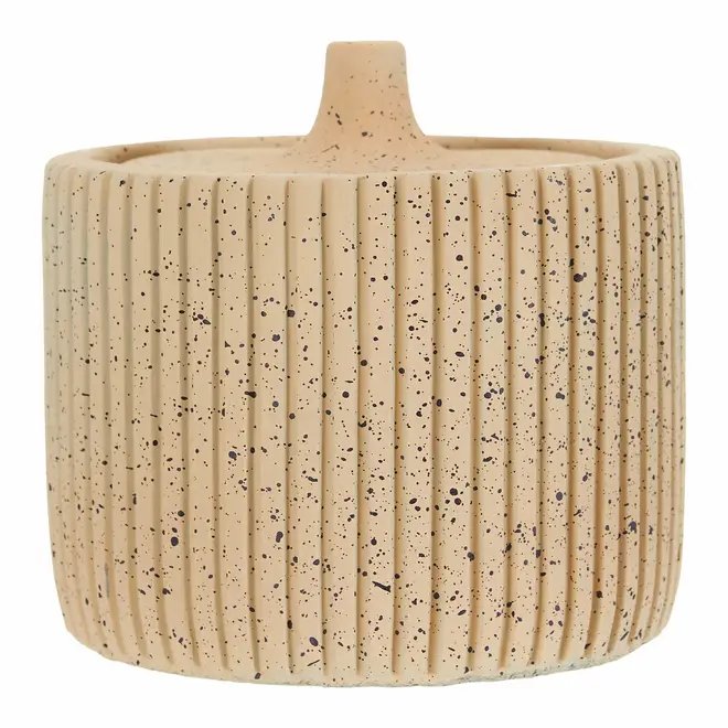 CAIXA DECORATIVA 14 CM X 14 CM X 13 CM HAZINA - BEGE - Foto 2