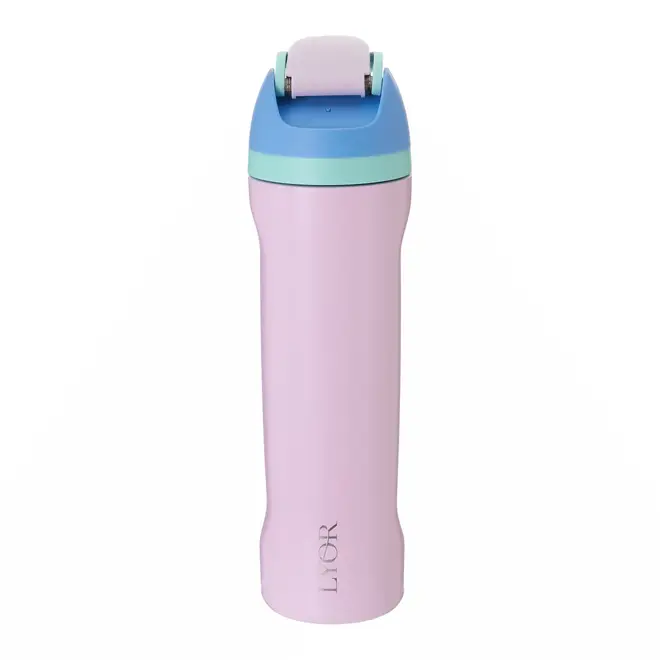 GARRAFA TÉRMICA 630 ML GLUP - ROSA CLARO/MULTICOR - Foto 9