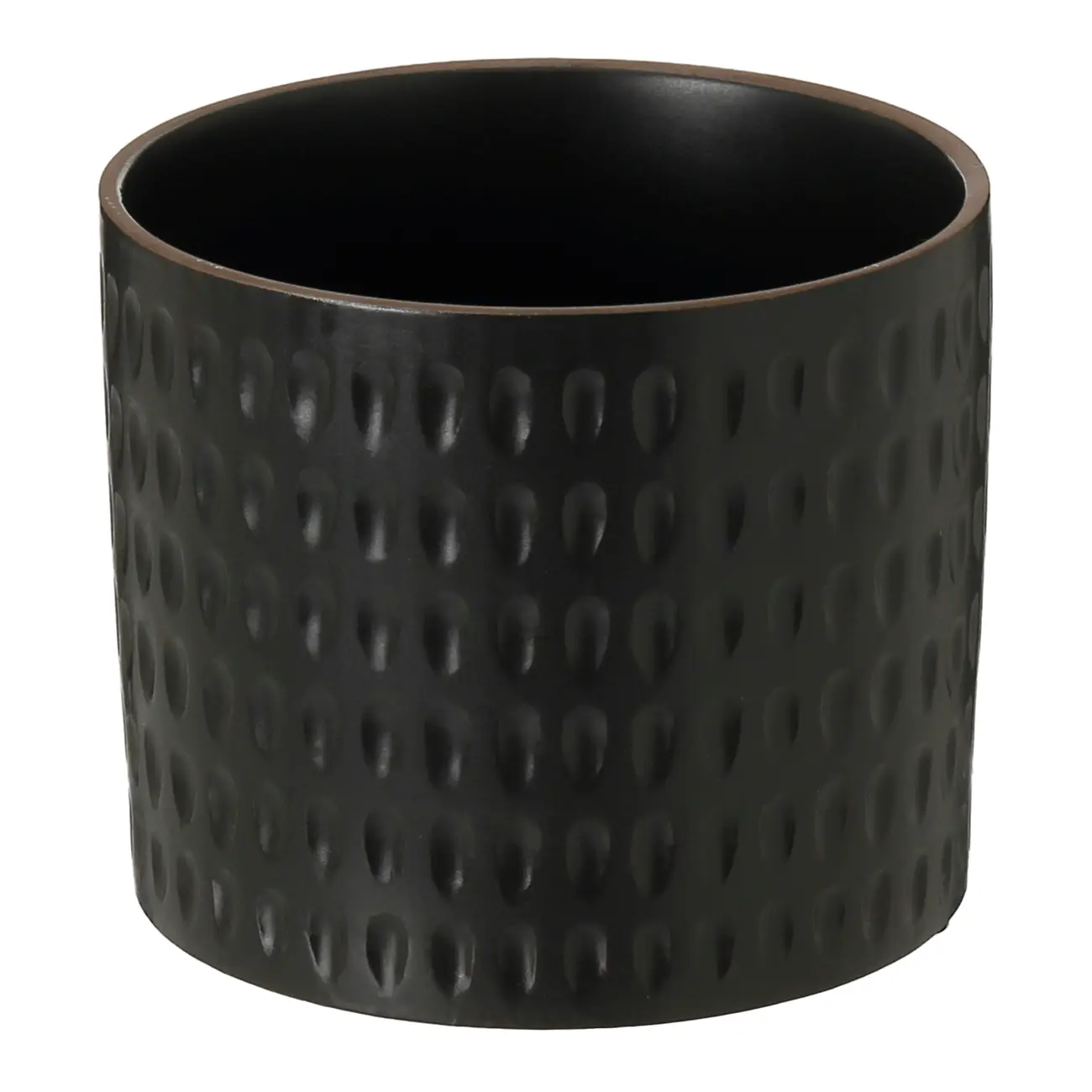 CACHEPÔ 15 CM NYORI - PRETO FOSCO - Foto 2