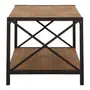 MESA DE CENTRO 90 CM X 45 CM STEAM TRUNK - CASTANHO/ENCERADO CASTANHO - Foto 4