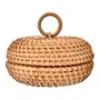 CAIXA DECORATIVA 12 CM X 12 CM X 5 CM TURKU - FIBRA CLARA - Foto 1