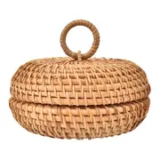 CAIXA DECORATIVA 12 CM X 12 CM X 5 CM TURKU - FIBRA CLARA - Foto 1