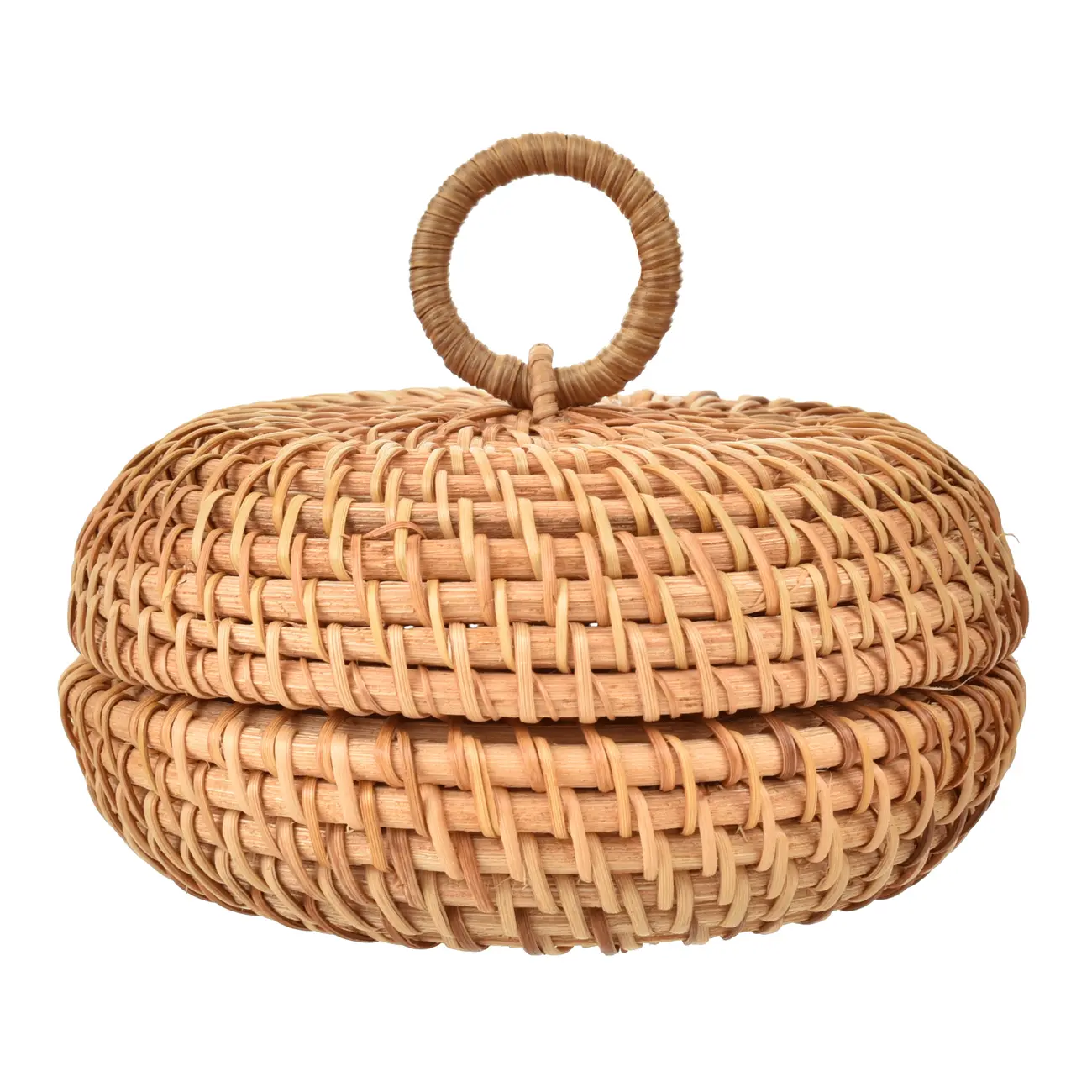 CAIXA DECORATIVA 12 CM X 12 CM X 5 CM TURKU - FIBRA CLARA - Foto 1