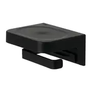 PORTA-PAPEL HIGIÊNICO DE PAREDE AUTOADESIVA ELEVE - PRETO - Foto 1