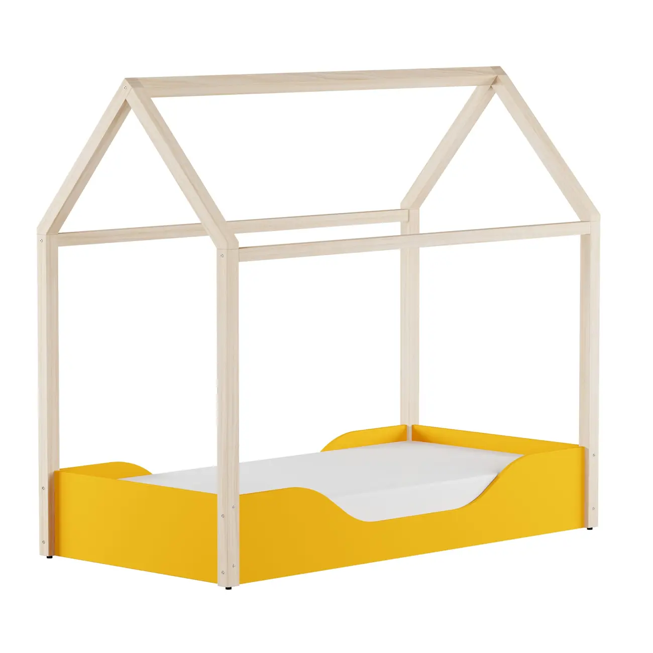 CAMA MONTESSORI JÚNIOR 78 CM PIN PLAY - BANANA/NATURAL WASHED - Foto 17