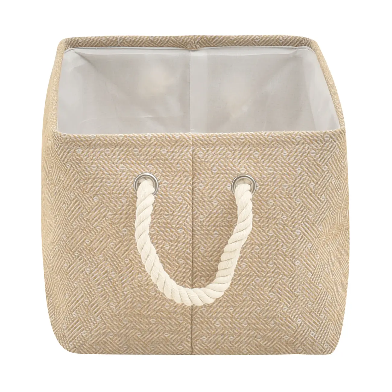 CESTO 23 CM X 26 CM X 35 CM TRAIRI - NATURAL/OFF WHITE - Foto 3