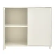 ARMÁRIO PARA ESCRITÓRIO BAIXO 2 PORTAS INDEX - BRANCO/BRANCO - Foto 4