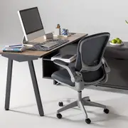 CADEIRA DE ESCRITÓRIO BYTES - CINZA/CINZA - Foto 12