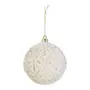 KIT PINGENTE BOLAS DETALHES COM 2 PEÇAS NATAL ASTRAL - BRANCO/DOURADO - Foto 2