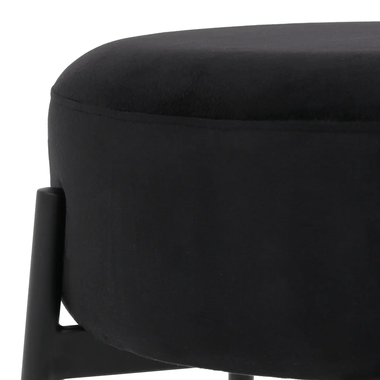 BANCO ALTO DAISY - PRETO/PRETO - Foto 3