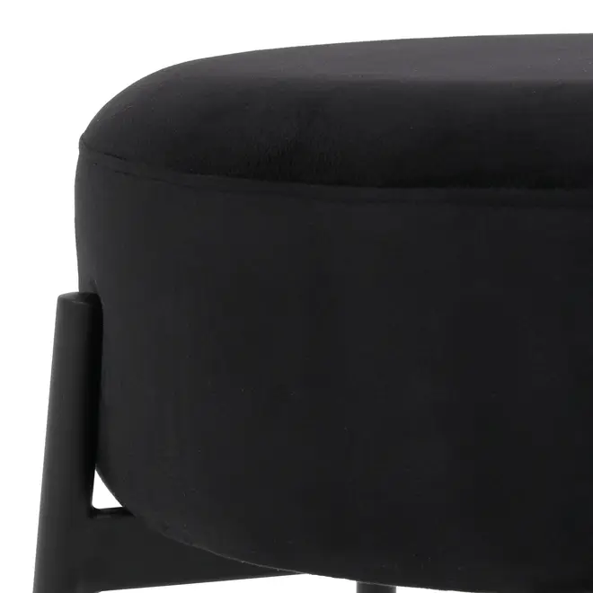 BANCO ALTO DAISY - PRETO/PRETO - Foto 3