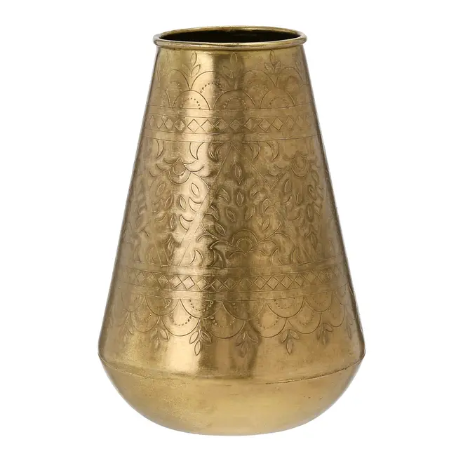 VASO DECORATIVO 22 CM PROA - OURO VELHO - Foto 1