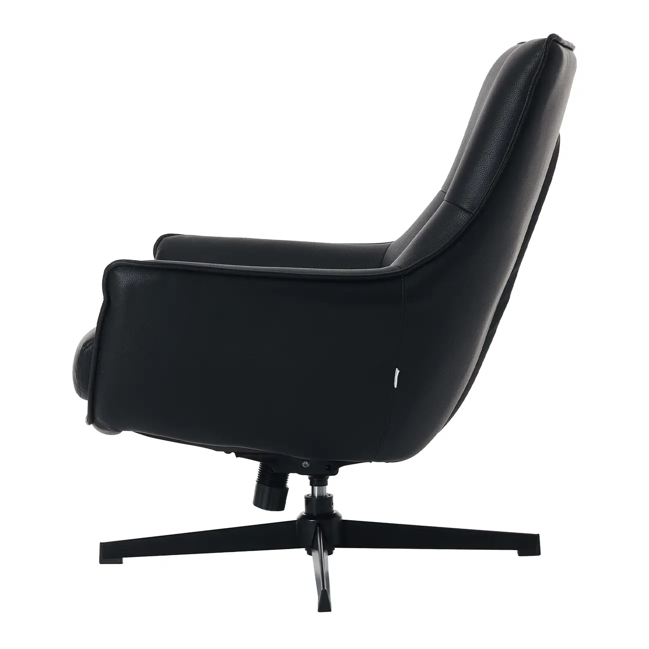 POLTRONA GIRATÓRIA BERGEN JOY - PRETO/PRETO - Foto 4