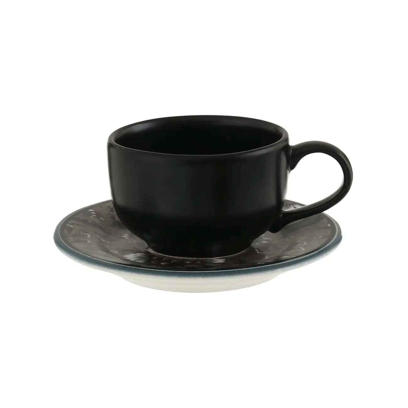 XÍCARA CAFÉ 85 ML SECRET GARDEN - ENGLISH GREEN/PRETO - Foto 2