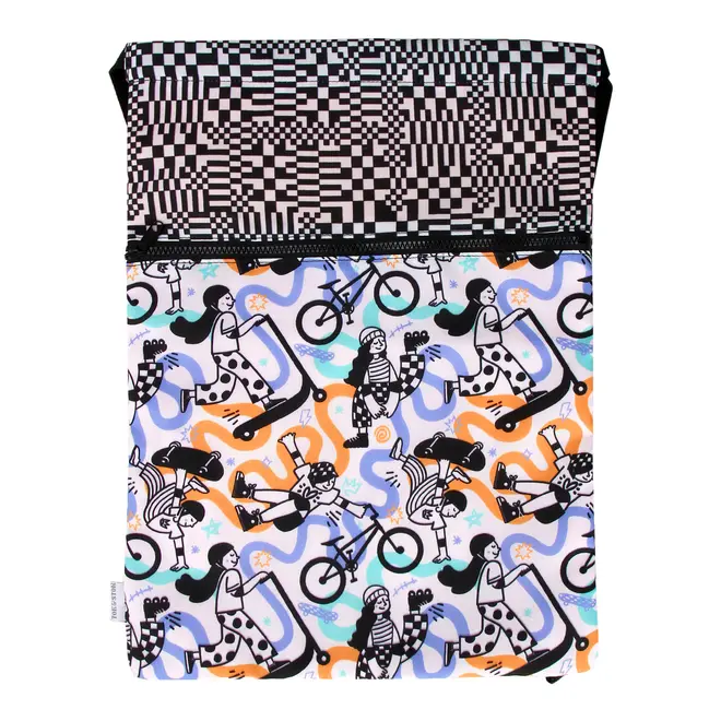 MOCHILA OLLIE - PRETO/CORES CALEIDOCOLOR - Foto 2