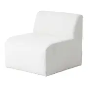 SOFÁ 3 LUGARES ESTENDIDO ESQUERDO ÔNDULO - BOUCLÉ BRANCO - Foto 6