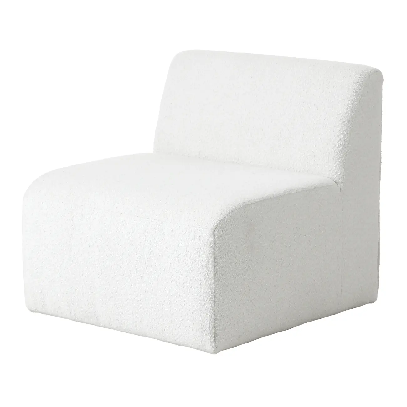 SOFÁ 3 LUGARES ESTENDIDO ESQUERDO ÔNDULO - BOUCLÉ BRANCO - Foto 6